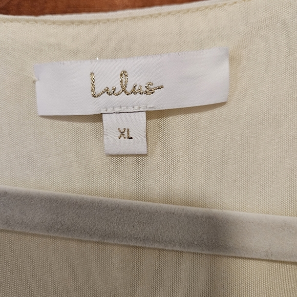 Lulu's Have Faith ivory satin wrap maxi dress - Picture 6 of 9